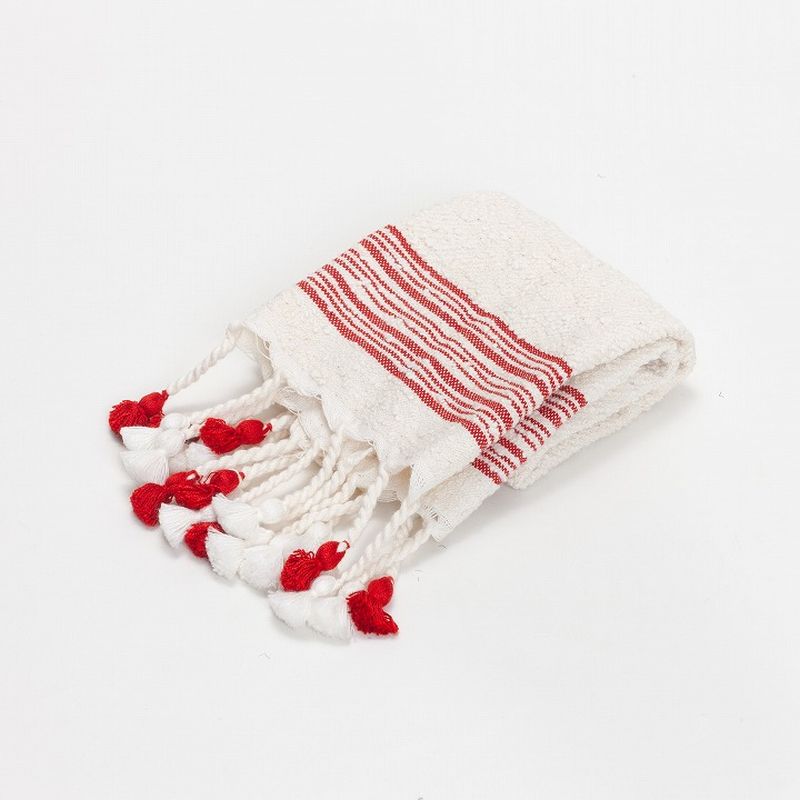 フリンジタオル2 S レッド