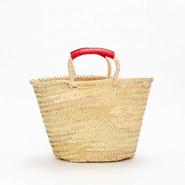 ハートフリンジバスケット レッド