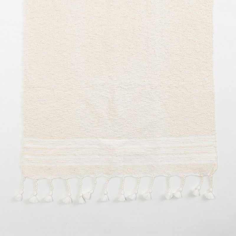 フリンジタオル2　L　ホワイト