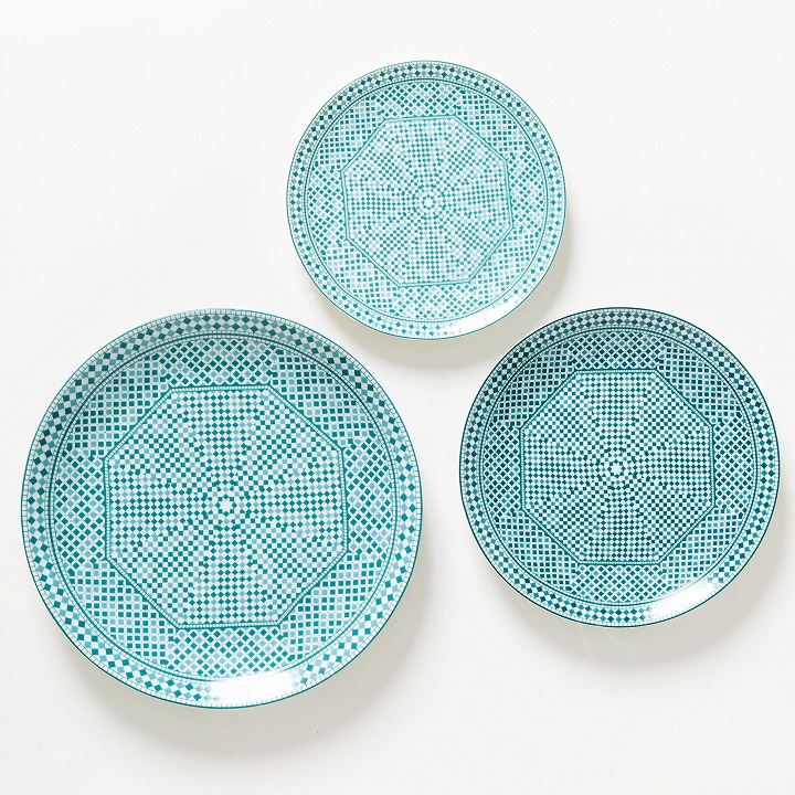 モロッコ3大陶器/フェズ】コセマ プレートL ラバト | 大原真樹セレクト