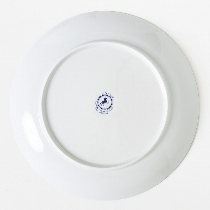 【モロッコ3大陶器/フェズ】コセマ　プレートL　ラバト