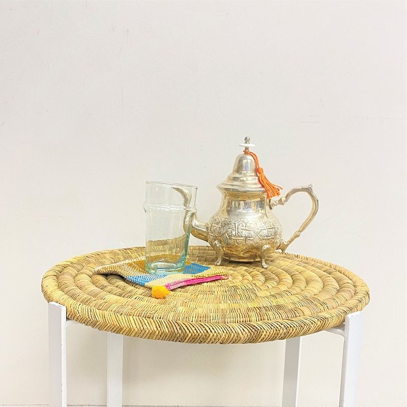 アイアンラウンドテーブルL　ブラック