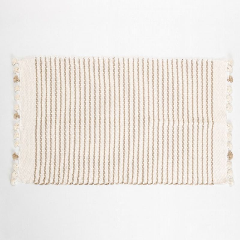 ポンポンバスマット ベージュ