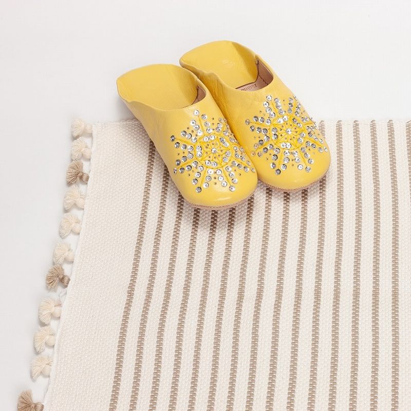 ポンポンバスマット ベージュ