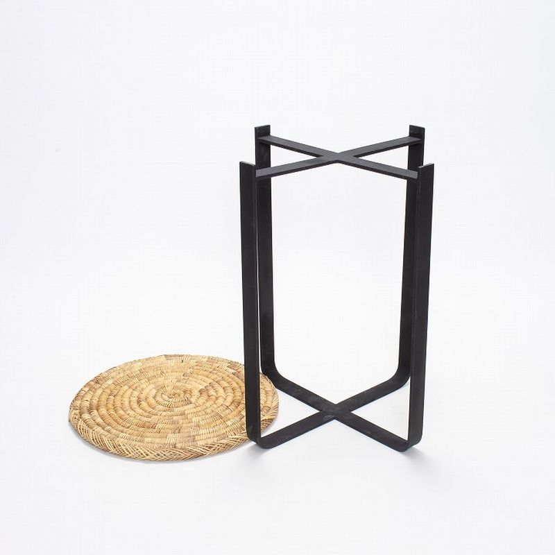 アイアンラウンドテーブルM ブラック