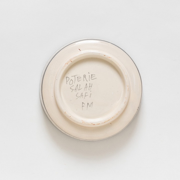 【モロッコ3大陶器】サフィ プレート グレー