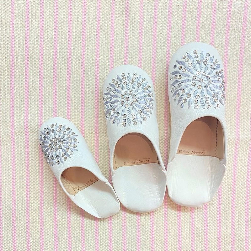 キッズサブラスパンコール バブーシュ　グレー