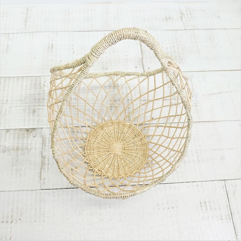 ラタンラウンドカゴ