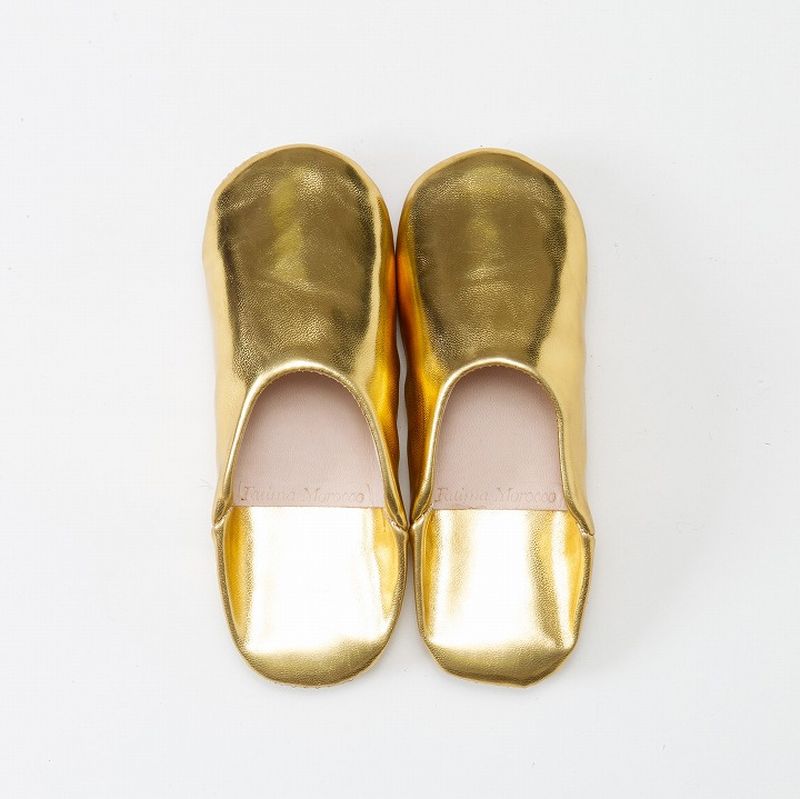 キッズシンプル バブーシュ ゴールド