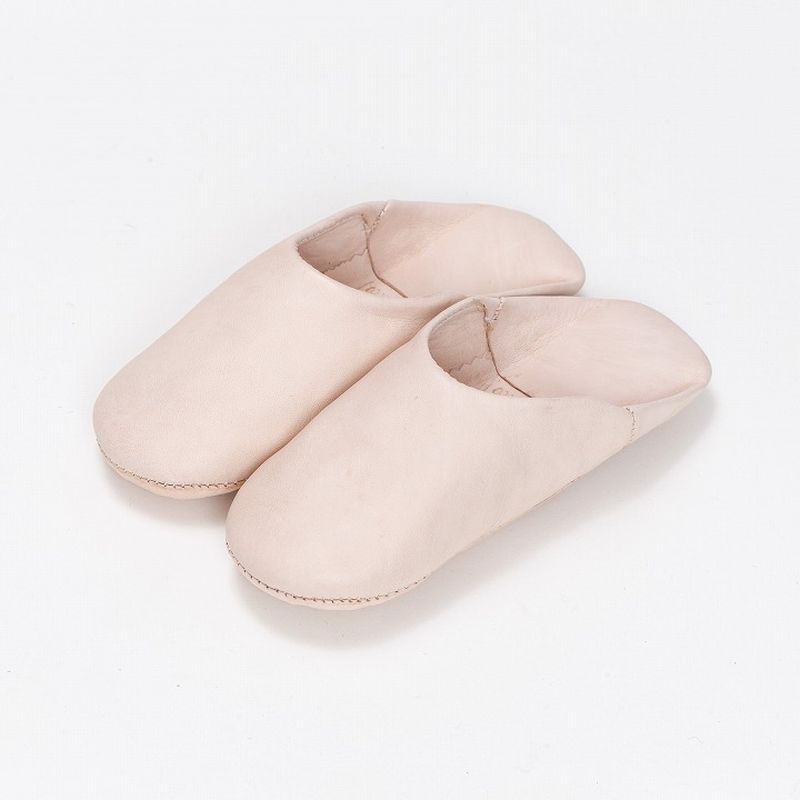 キッズシンプル バブーシュ　ナチュラル