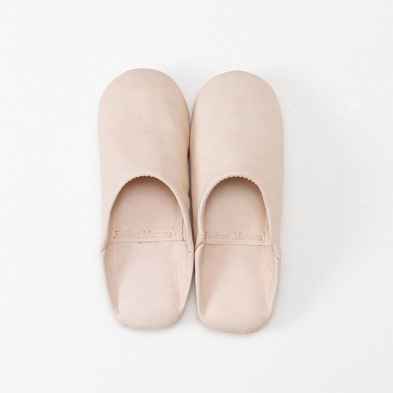 キッズシンプル バブーシュ　ナチュラル