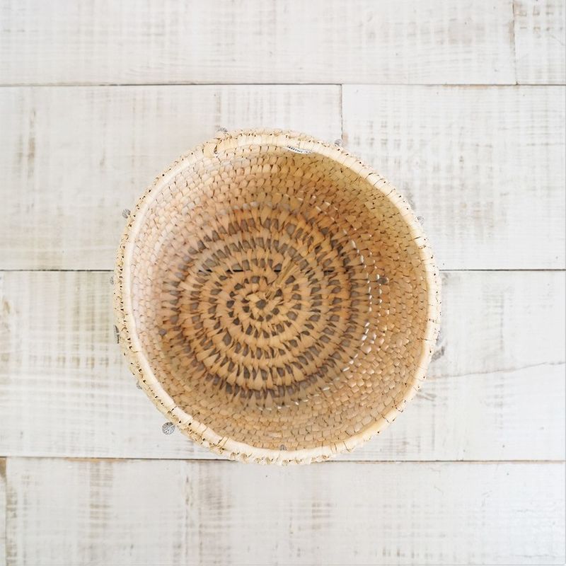 マルチリング筒型バスケット グレー