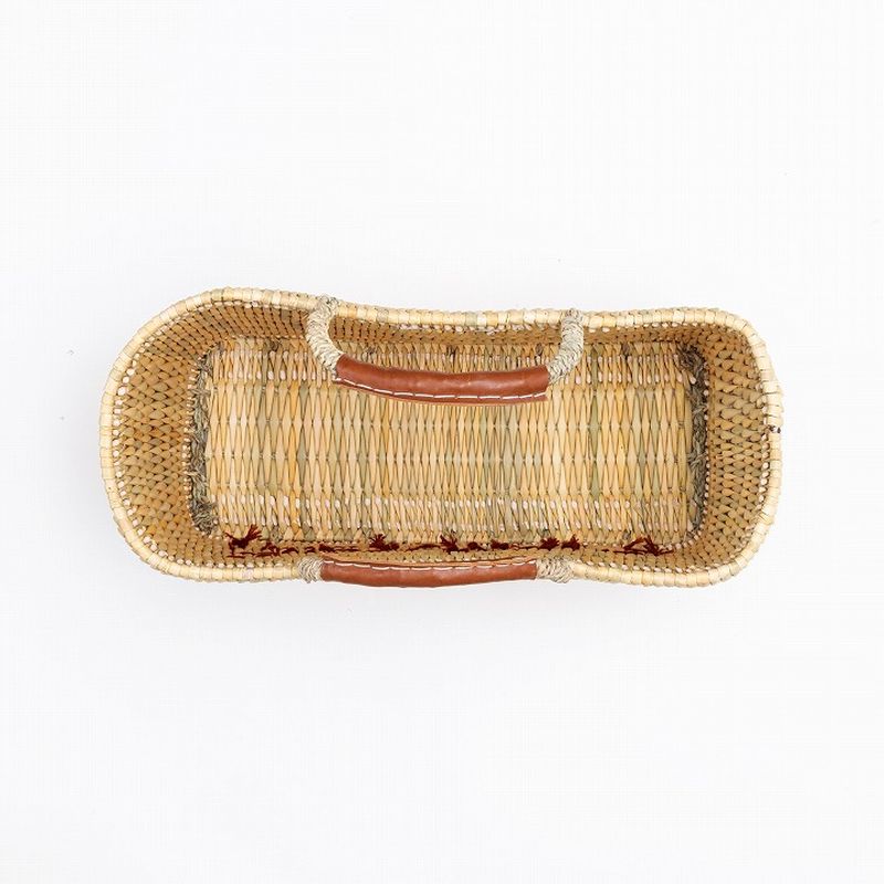 メッセージスクエアバスケット　キャメル