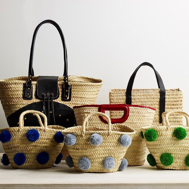 レザーベルトバスケット キャメル