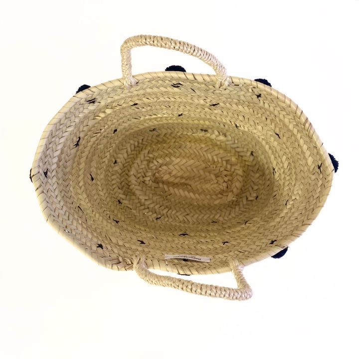 水玉バスケットLL ブラック