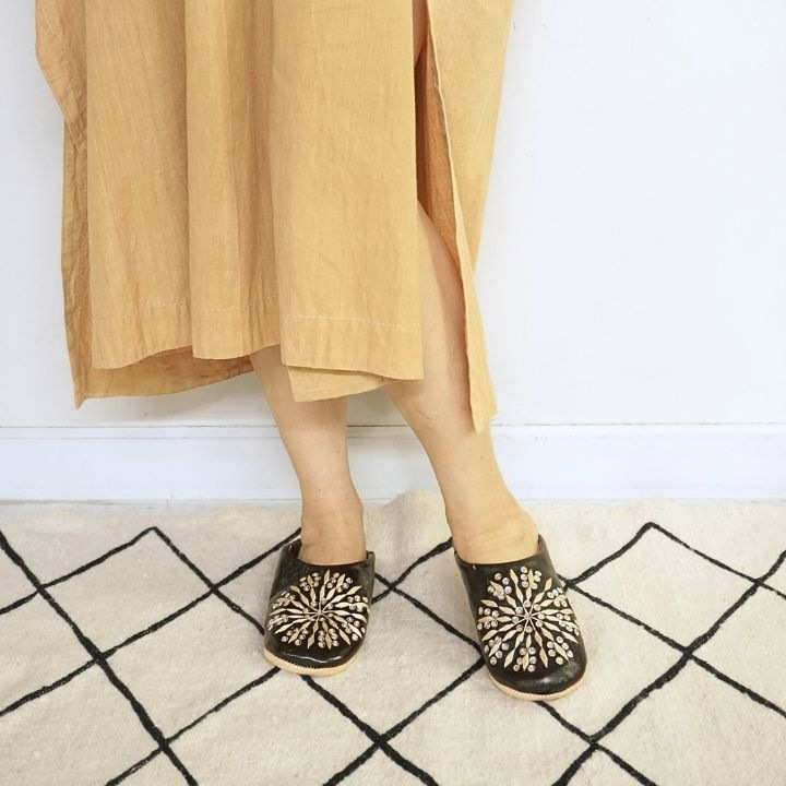 サブラスパンコール バブーシュ ブラック