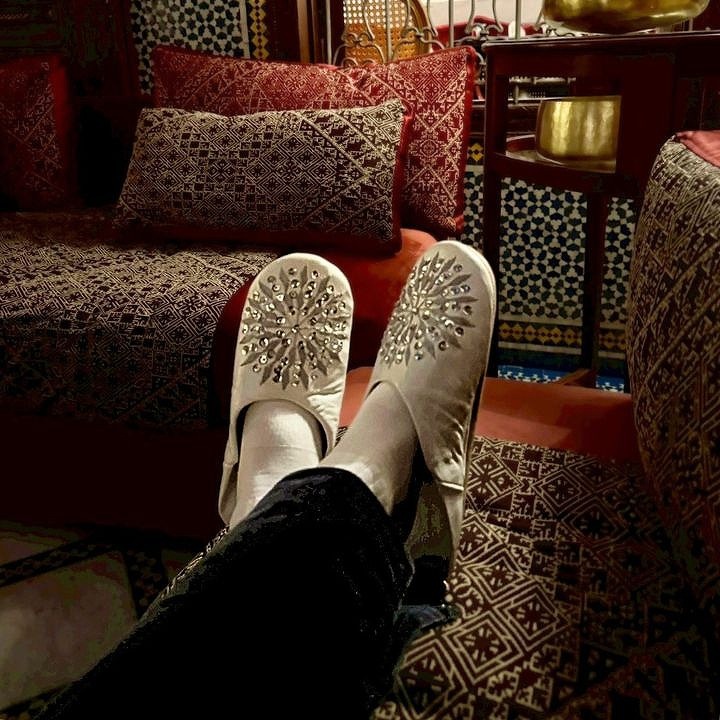 サブラスパンコール バブーシュ ホワイト