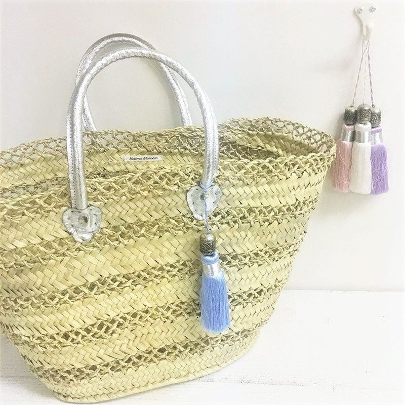 タッセルストラップ　パステル