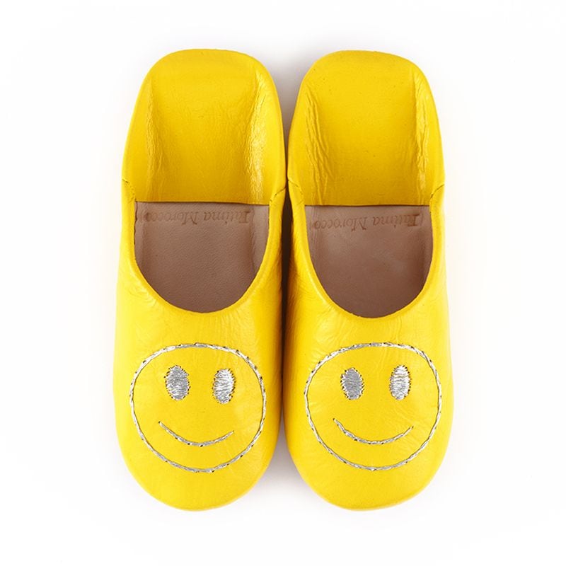 キッズ スマイルサブラ バブーシュ イエロー