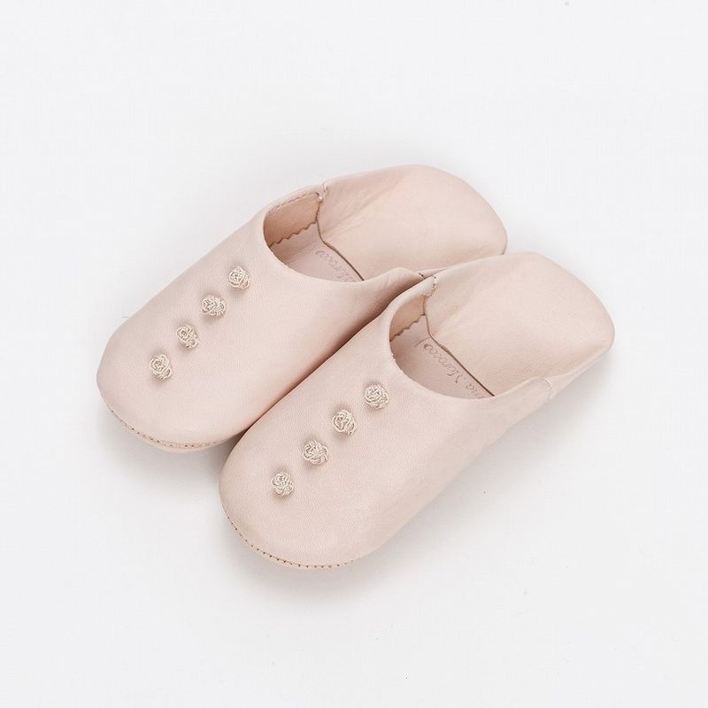 キッズボタン バブーシュ ナチュラル