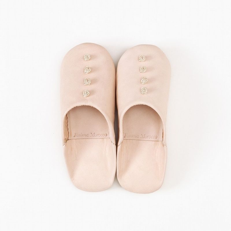 キッズボタン バブーシュ ナチュラル