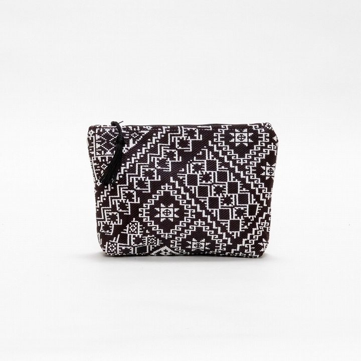 フェズ柄ポーチ　ブラック