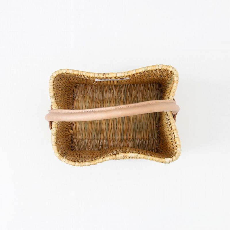 ストローワンハンドルバスケットM　ナチュラル