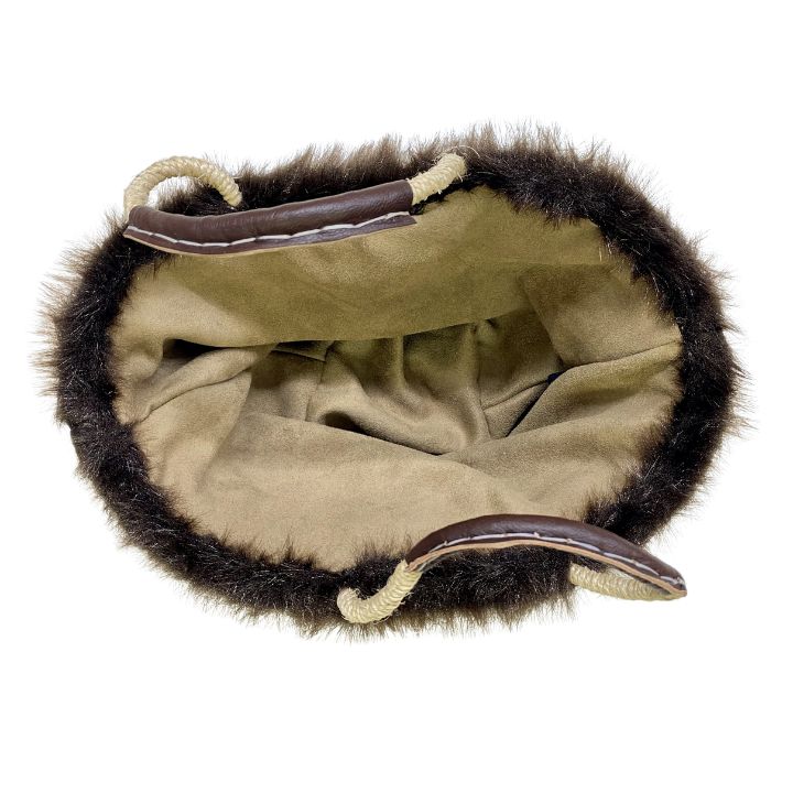 エコファーバスケットM　ブラウン