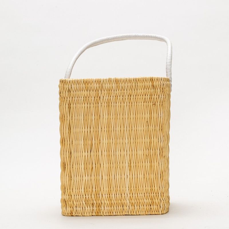 ストローワンハンドルバスケットM ホワイト