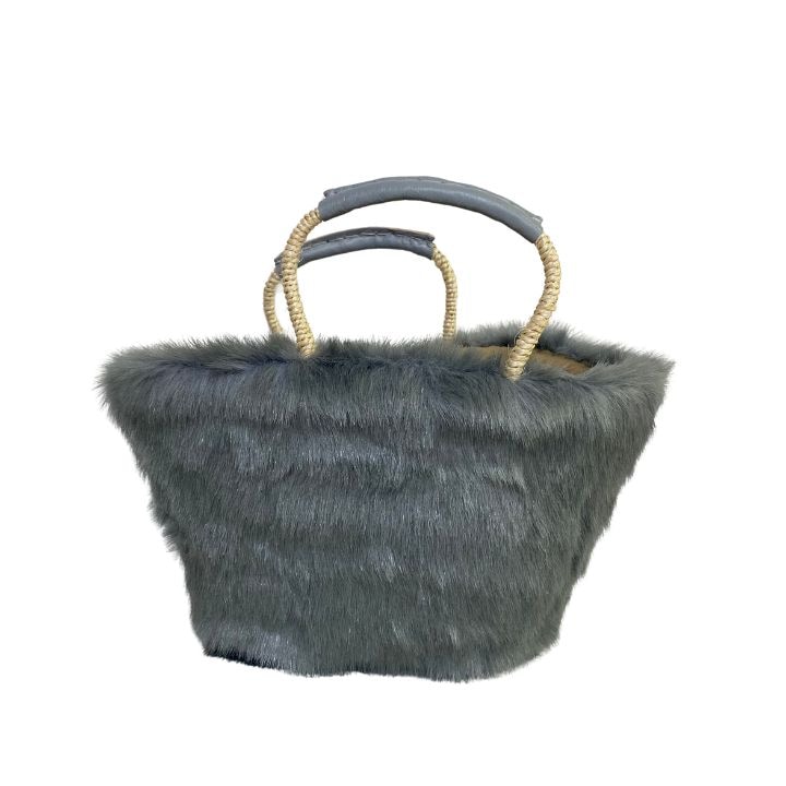 エコファーバスケットM グレー