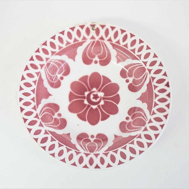 アンティーク プレート　レッド