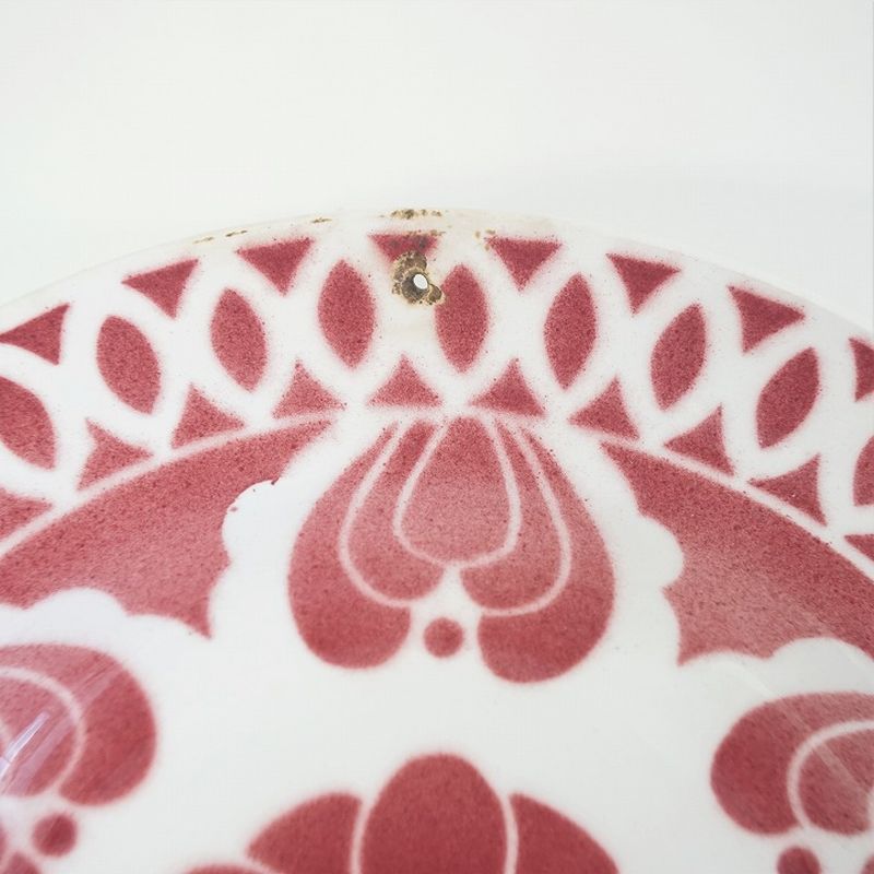 アンティーク プレート　レッド