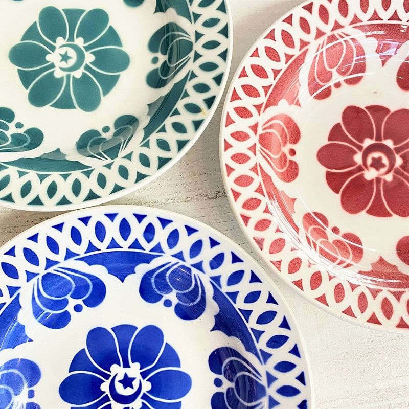 アンティーク プレート　レッド