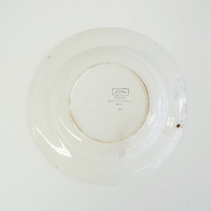 アンティーク プレート　ブルー