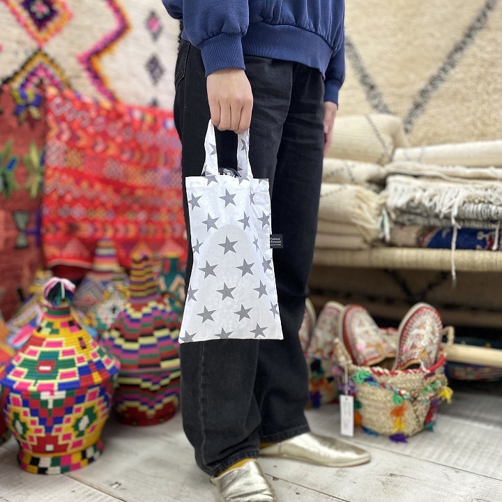 スター柄バブーシュバッグ
