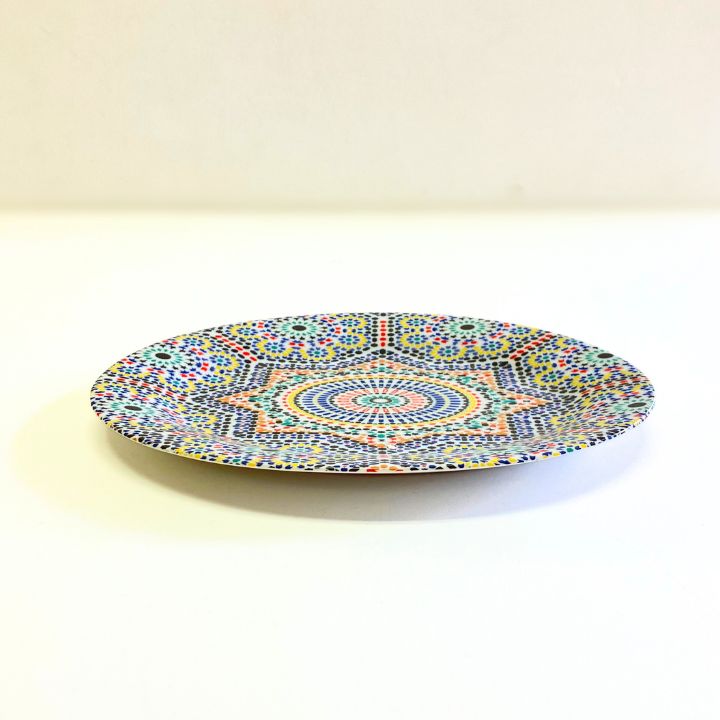 モロッコ3大陶器/フェズ】コセマ オーバルプレート マルチ