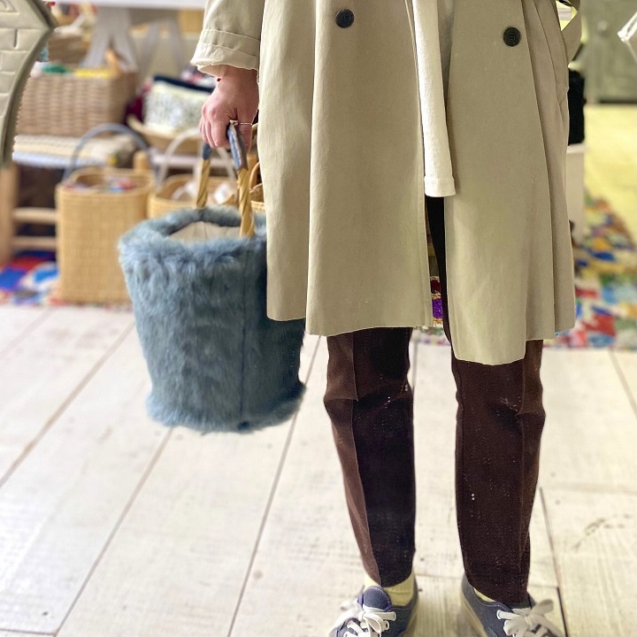 エコファーリードバスケット グレー