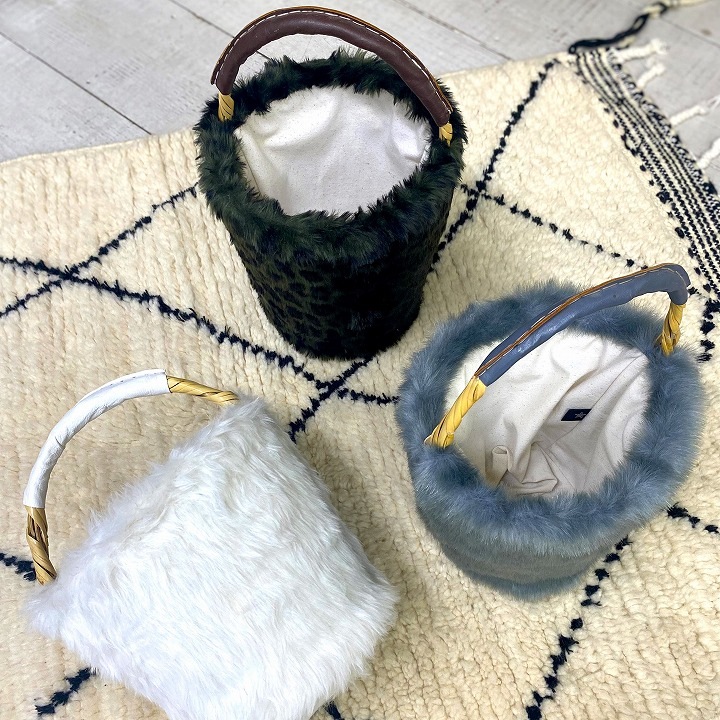 エコファーリードバスケット グレー