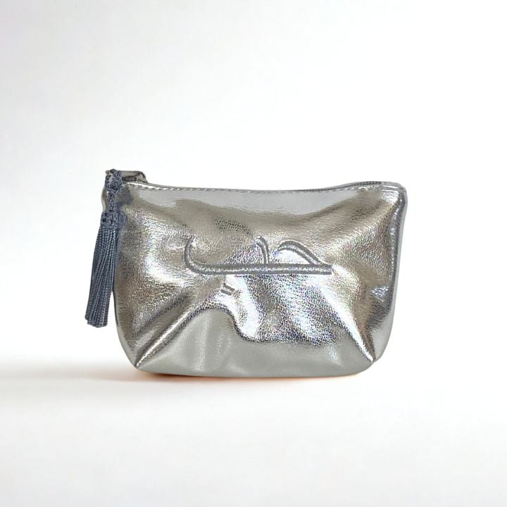 ホッブポーチミニ　シルバー