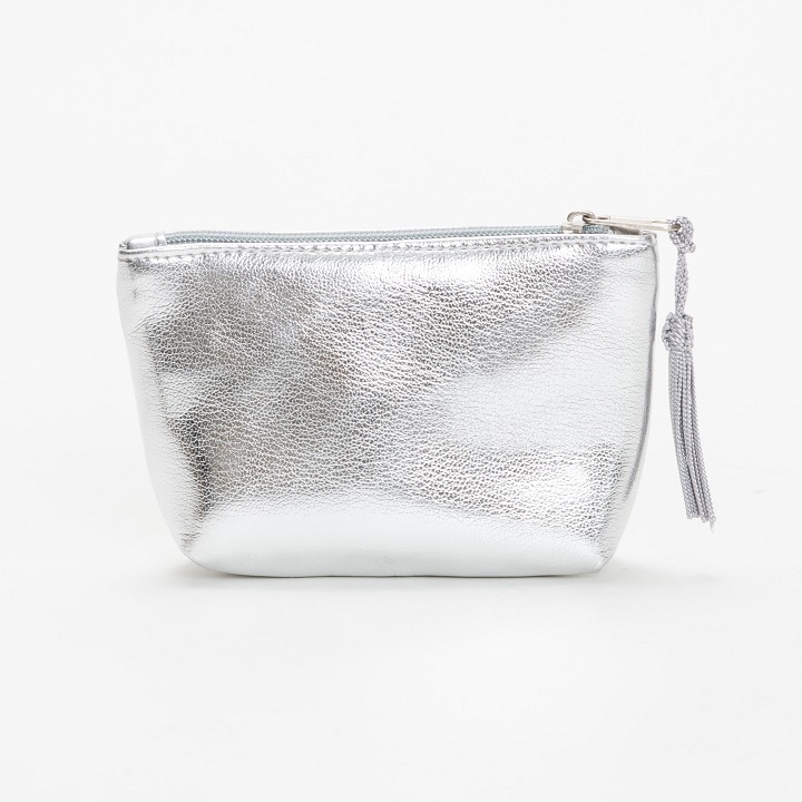 ホッブポーチミニ　シルバー