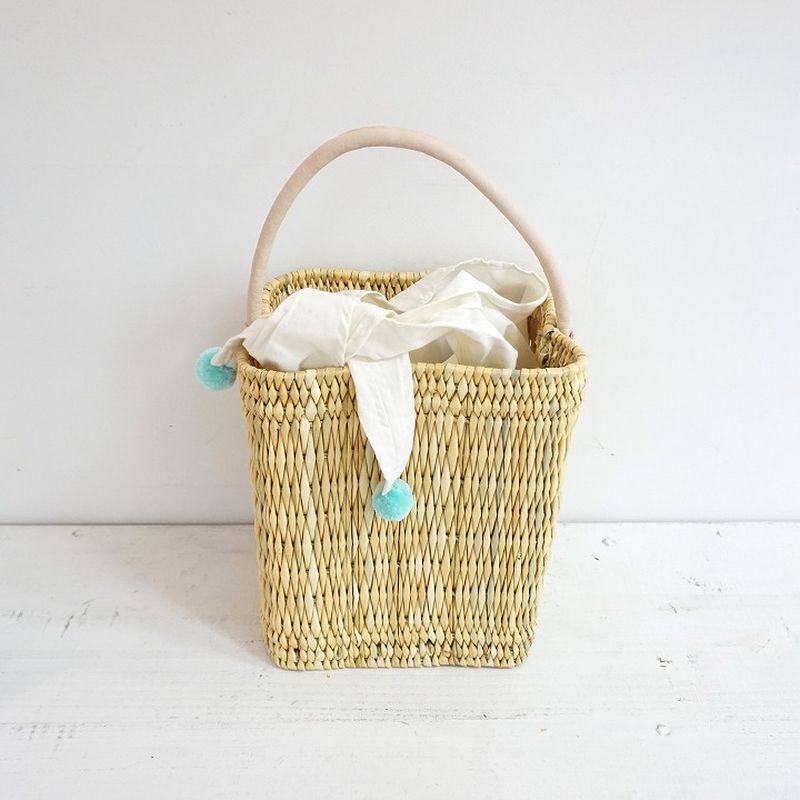 ストローワンハンドルバスケットS　ナチュラル