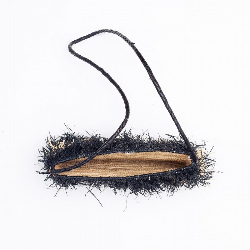 ラフィアショルダーL　ブラック