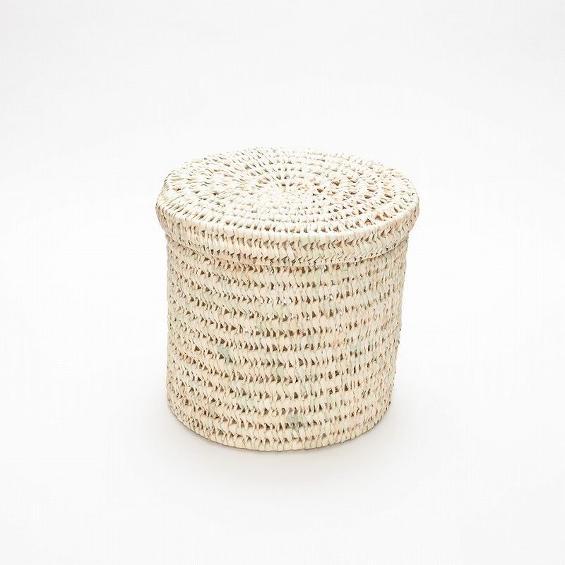 蓋つき 筒型バスケット