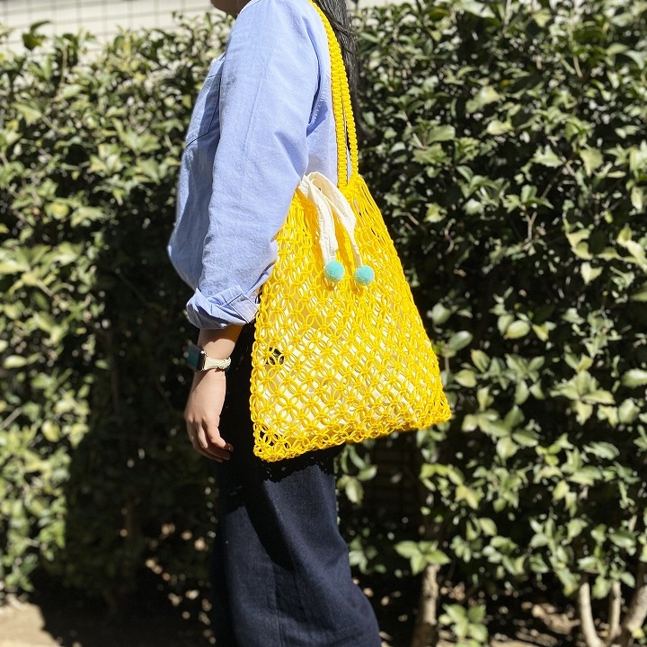 マクラメバッグL