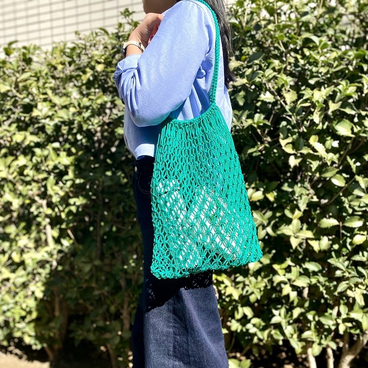 マクラメバッグL