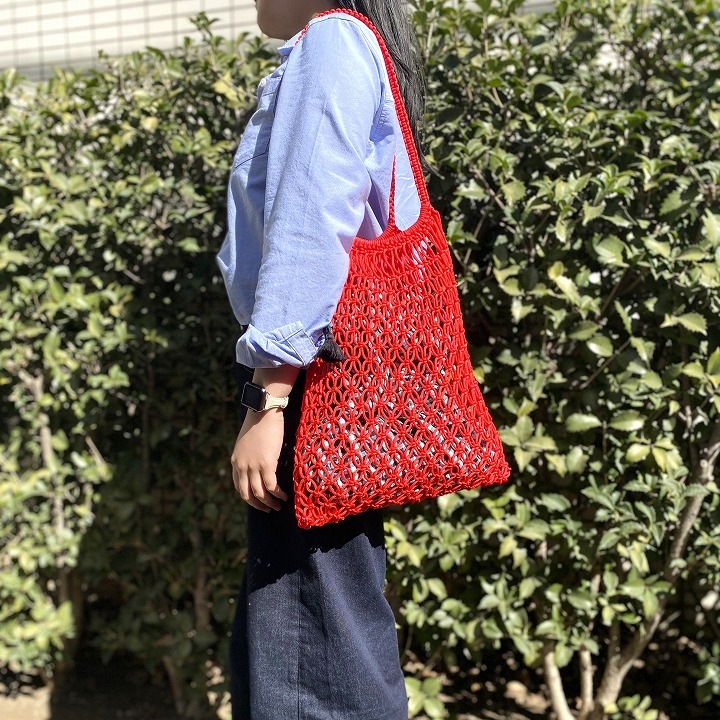 マクラメバッグL