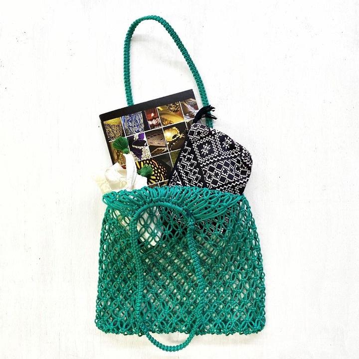 マクラメバッグL