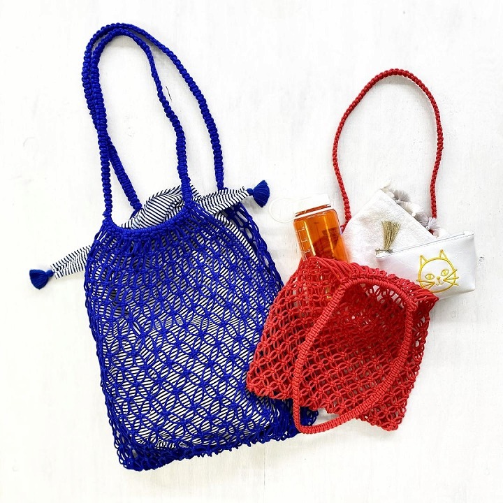 マクラメバッグL