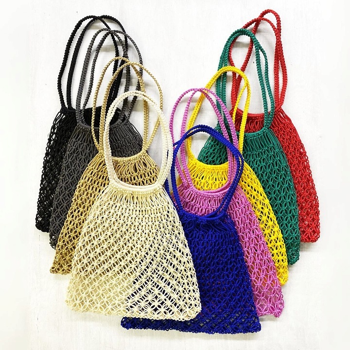 マクラメバッグL