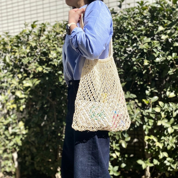 マクラメバッグL